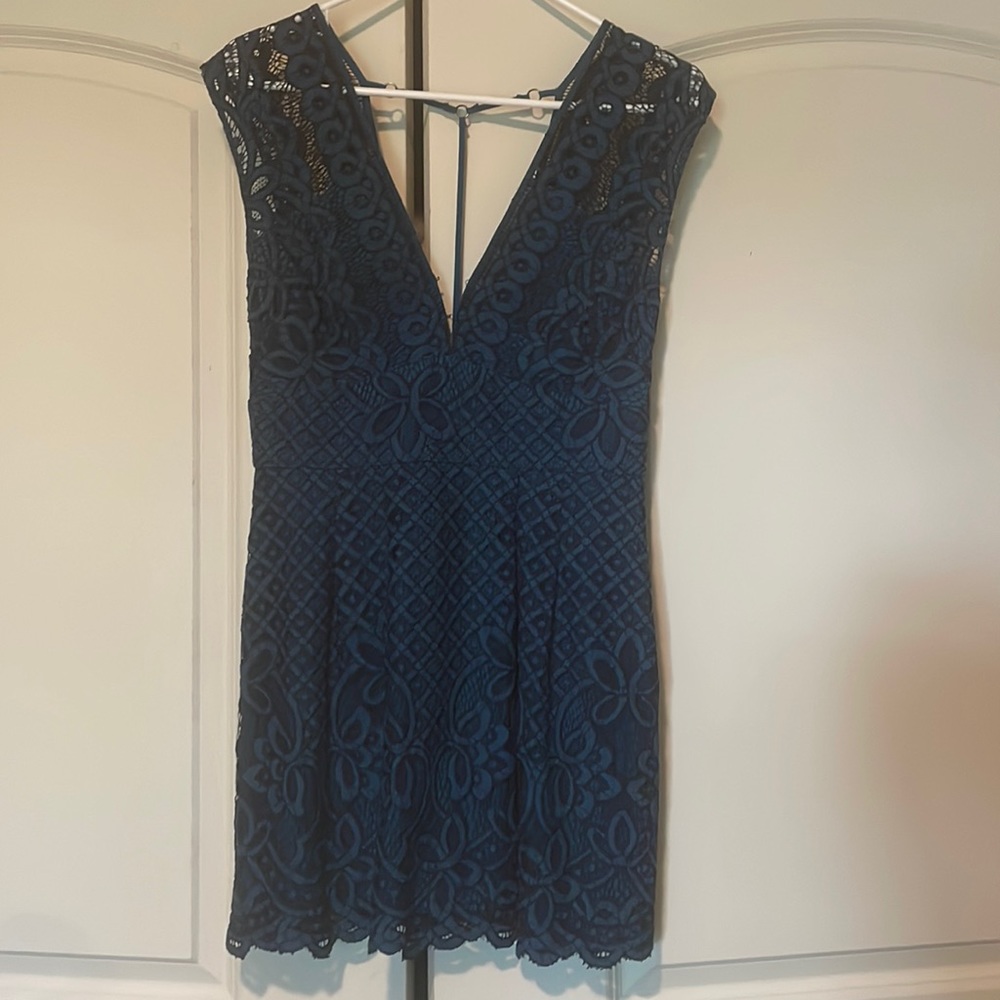Navy blue free people dress size 4